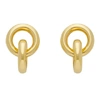 LAURA LOMBARDI LAURA LOMBARDI GOLD LINK EARRINGS