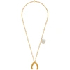 ALIGHIERI ALIGHIERI GOLD PEARL THE FLASHBACK AND THE RIVER NECKLACE