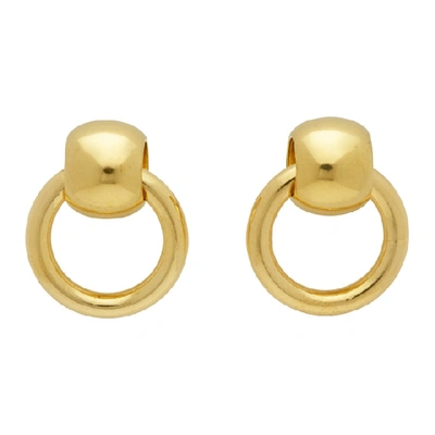 Laura Lombardi Gold Rina Earrings In Brass