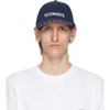 VETEMENTS VETEMENTS NAVY REEBOK EDITION LOGO CAP