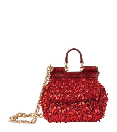Dolce & Gabbana Nano Embellished Sicily Bag