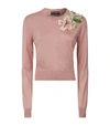 DOLCE & GABBANA FLORAL SWEATER,14865006