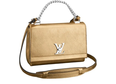 Louis Vuitton Lockme Ii Bb In Gold