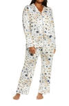 Nordstrom Lingerie Moonlight Pajamas In Ivory Egret Patchwork Floral