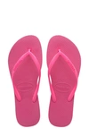 Havaianas Brazil Layer Flip Flops In Pink Flux