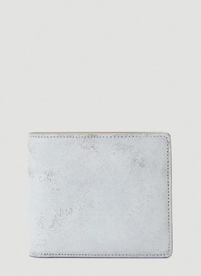 Maison Margiela White Painted Bifold Leather Wallet