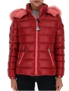 MONCLER MONCLER FUR TRIM HOODED PUFFER JACKET