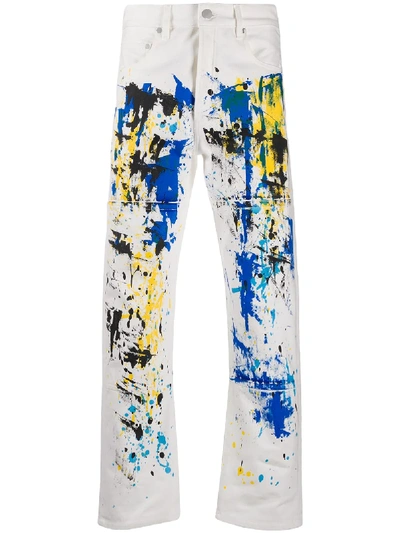 Etudes Studio Graphic Print Jeans In White