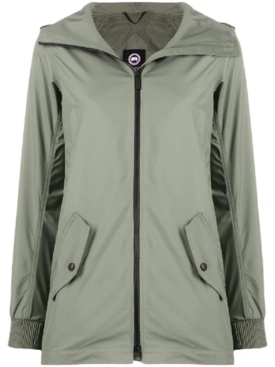 Canada Goose Zip-through Hooded Coat In Grey