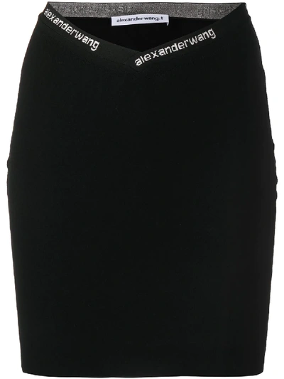 Alexander Wang T Alexanderwang.t Bodycon Mini Skirt In Black