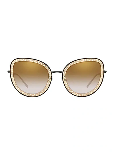 Dolce & Gabbana Origin 54mm Cat Eye Sunglasses In Black