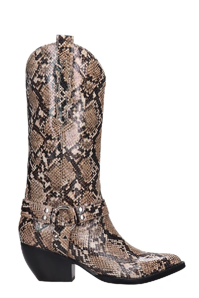 Jeffrey Campbell Armon Texan Boots In Animalier Leather