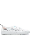 F_wd Sneakers Mit Print In White