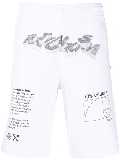 Off-white Golden Ratio Track Shorts In White