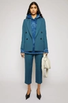 ACNE STUDIOS Double-breasted suit jacket Teal blue