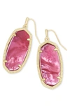 Kendra Scott Elle Drop Earrings In Gold/ Berry Illusion