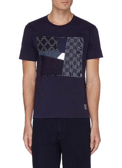 Fdmtl Boro Square Patchwork T-shirt In Blue