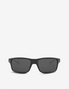 Oakley Oo9449-60 Gibston Acetate Rectangle-frame Sunglasses In Black