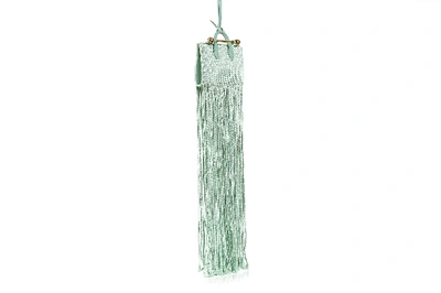 Strathberry Miniature Fringe Tote In Green