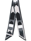 PORTS 1961 ABSTRACT-PRINT SKINNY SCARF