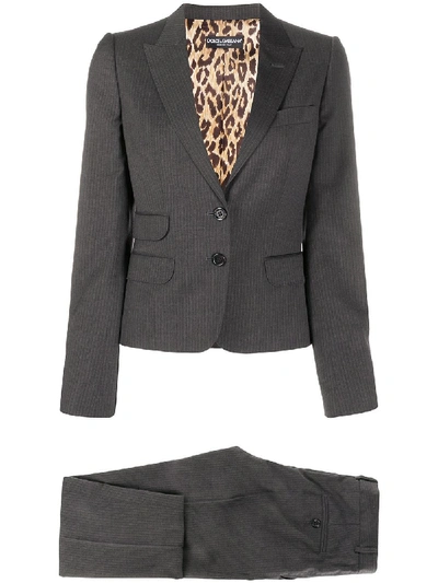 Dolce & Gabbana Skinny Two-piece Suit In Black