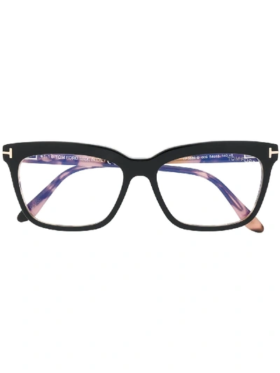 Tom Ford Ft5704b Square-frame Glasses In Black