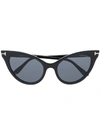 Tom Ford Cat-eye Frame Sunglasses In Black