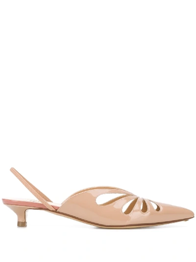 Francesco Russo Pumps Mit Cut-outs, 35mm In Pink