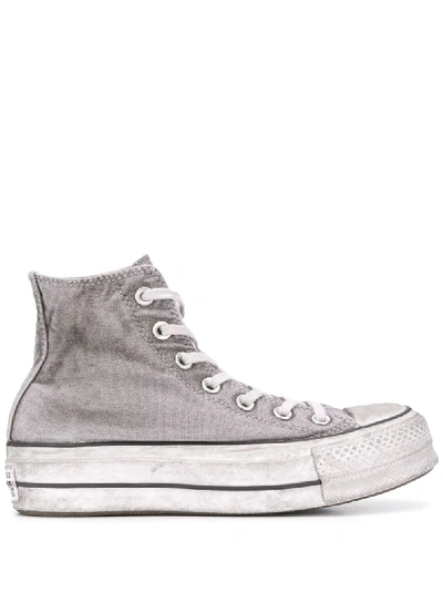 Converse Chuck Taylor Platform Trainers In Grey