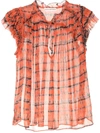 ULLA JOHNSON CLEA TIE-DYE PRINT TOP