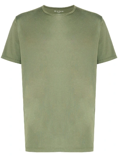 Officine Generale Plain T-shirt In Green