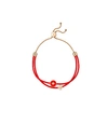 Tory Burch Kira Enameled Slider Bracelet In Tory Gold/poppy Red