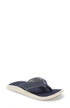Olukai Ulele Flip Flop In Blue Depth