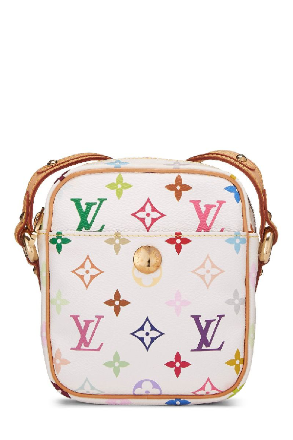 Pre-Owned Louis Vuitton Takashi Murakami X White Monogram Multicolore Rift | ModeSens