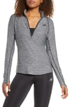 NEW BALANCE TRANSFORM HALF ZIP PULLOVER,WT01137