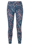 Sweaty Betty Power Workout Leggings In Beetle Blue Mystical Floral