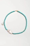 ELIOU GELA TURQUOISE AND PEARL NECKLACE