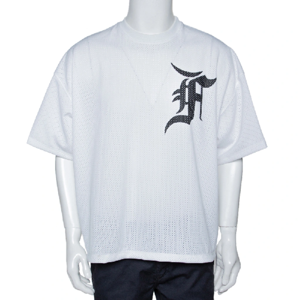 NWT FEAR OF GOD Fifth Collection Longline Mesh Tank White