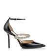 JIMMY CHOO BOBBIE 100 PATENT SANDALS,15506192