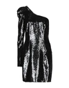 AMEN AMEN WOMAN SHORT DRESS BLACK SIZE 8 POLYESTER, ELASTANE, POLYSTYRENE,15036955SQ 2