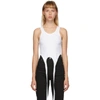 HELMUT LANG HELMUT LANG WHITE DOUBLE SEAMLESS TANK TOP