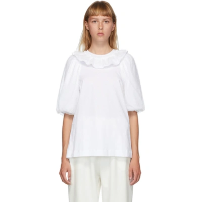 Simone Rocha White Puff Sleeve T-shirt