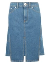 LANVIN LANVIN ASYMMETRIC DENIM SKIRT