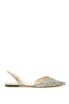 JIMMY CHOO THANDI GLITTER SLINGBACK FLATS