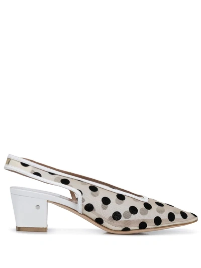 Laurence Dacade Analou Slingback Pumps In White