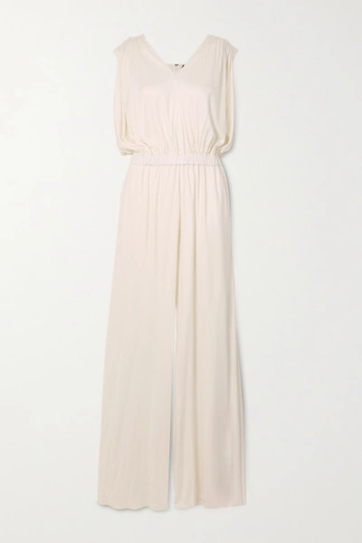 Tom Ford Satin-jersey Jumpsuit In Neutrals