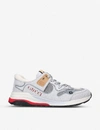 Gucci Silver Sparkling Ultrapace Sneakers In Silver