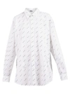 BALENCIAGA BALENCIAGA ALL OVER LOGO PRINT SHIRT