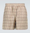 BODE SCHOOLHOUSE PLAID RUGBY SHORTS,P00454282