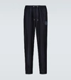 MONCLER WOOL SWEATtrousers WITH ANKLE zip,P00484052
